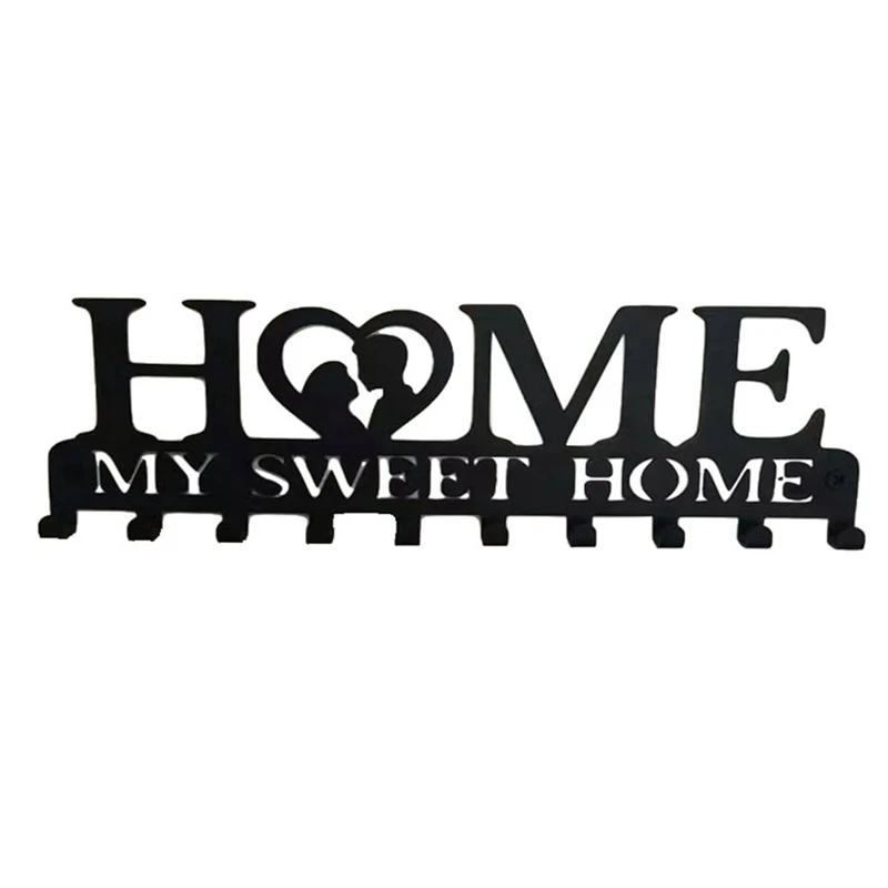 

Key Holder For Wall Mount MY Sweet Home Organizer Decorative, Metal Hanger For Front Door, Kitchen Store House, Work
