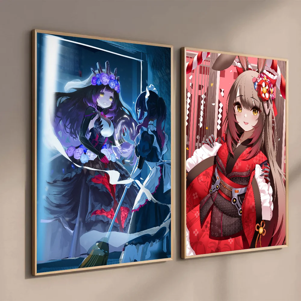 1 шт. аниме плакат Hololive Roboco самоклеящаяся искусство водостойкая бумажная