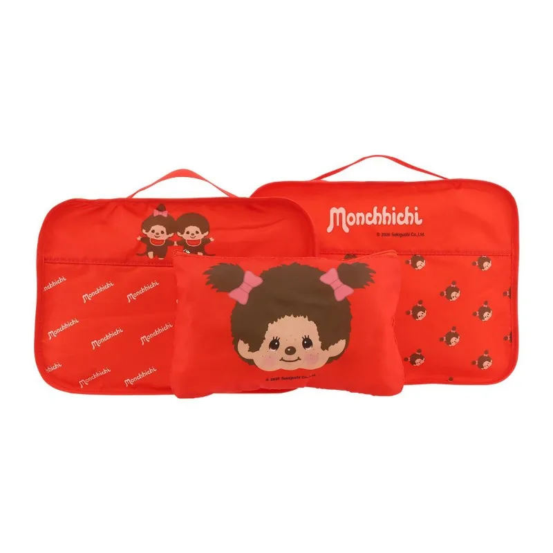 Фото Набор из 3-х сумок Monchhichi: портативные дорожные сумки для хранения одежды и одеял, органайзеры, подарочная упаковка №3