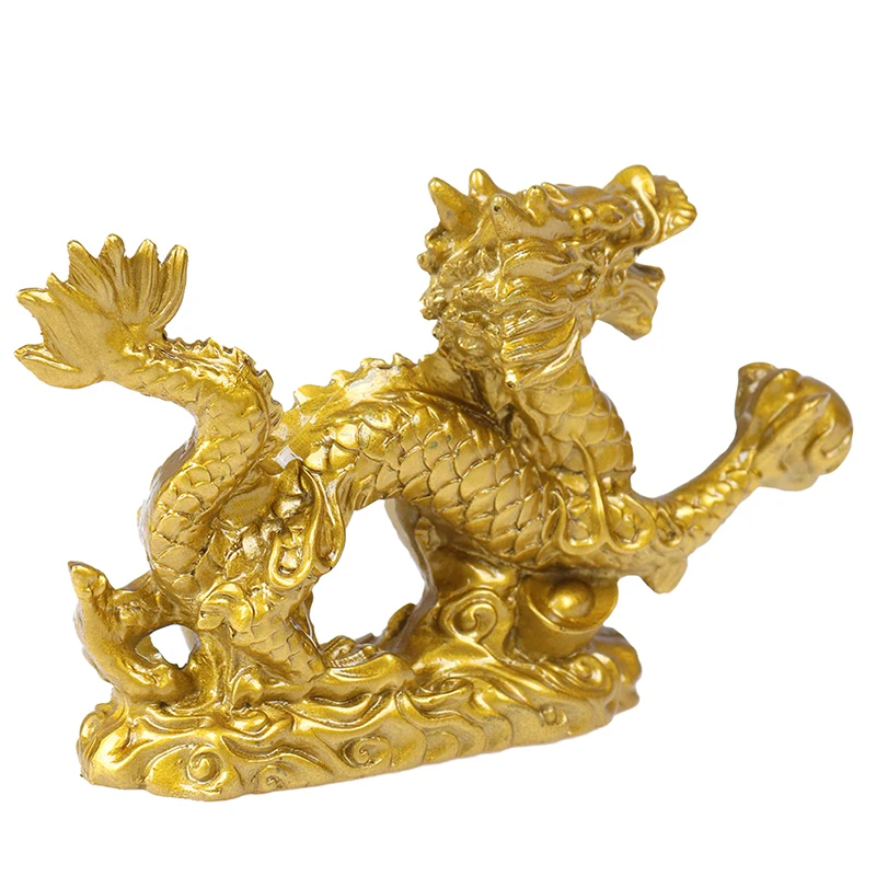 

Chinese Zodiac Twelve Statue Gold Dragon Statue Animal Ornament Home Furnishings