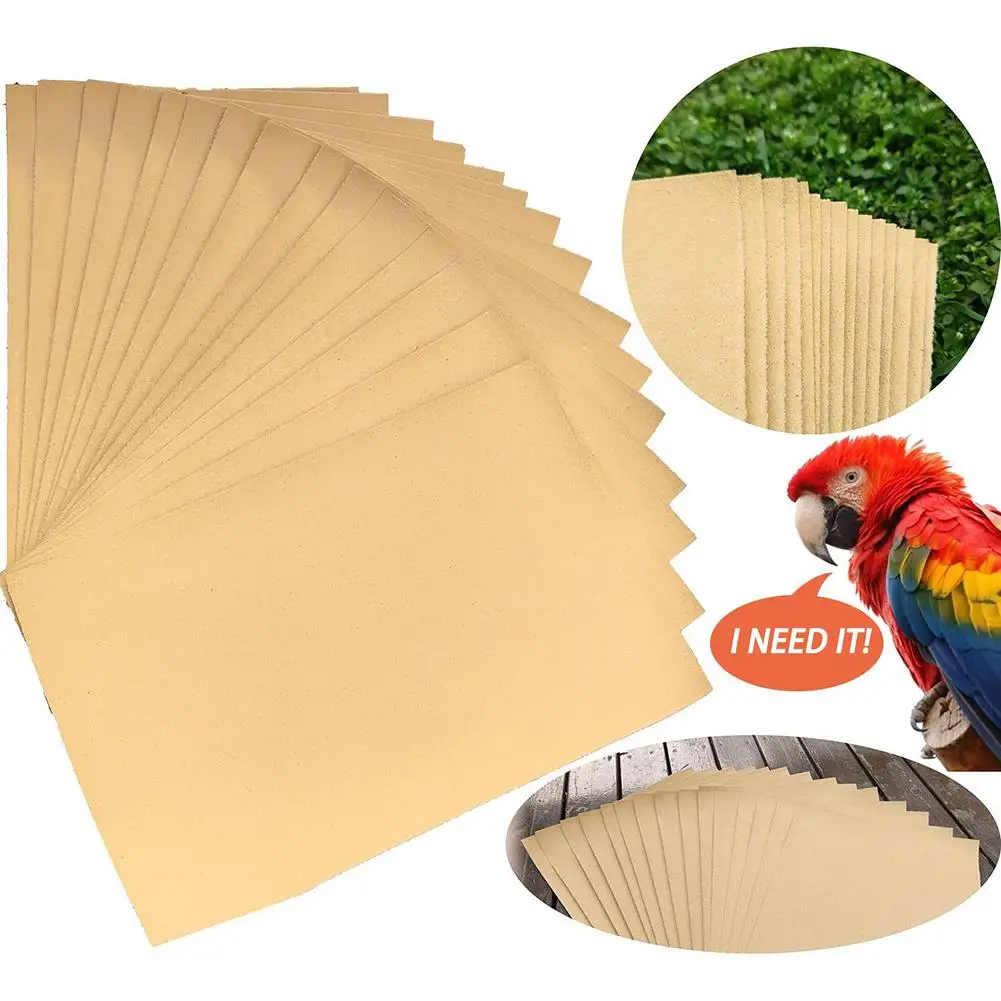 

Pet Birdcage Liner Paper Cuttable High Toughness No Breaking Grinding Claw Liner For Bird Cage