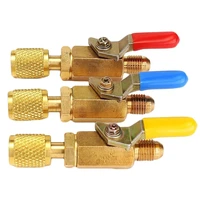 air conditioning refrigerant color coded r134a shut valves durable safe tools for ac hvac refrigeration charging hoses280083