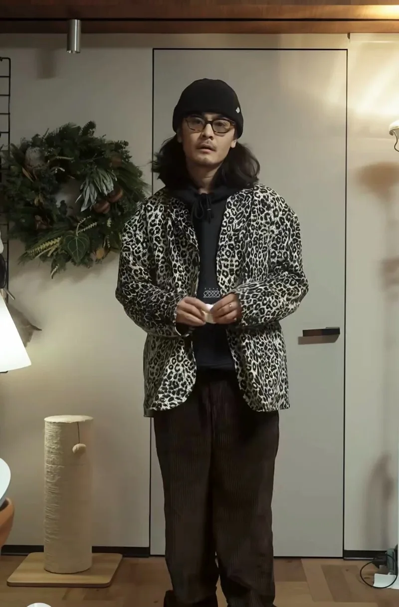 Фото VISVIM REDSUN JKT LEOPARD шелковая куртка с леопардовым принтом №4
