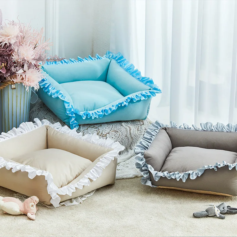 

all seasons Dog Bed Soft Puppy Bed Sofa Warm Cat Bed House Teddy Pomeranian Pet Bed For Dog Cats Washable