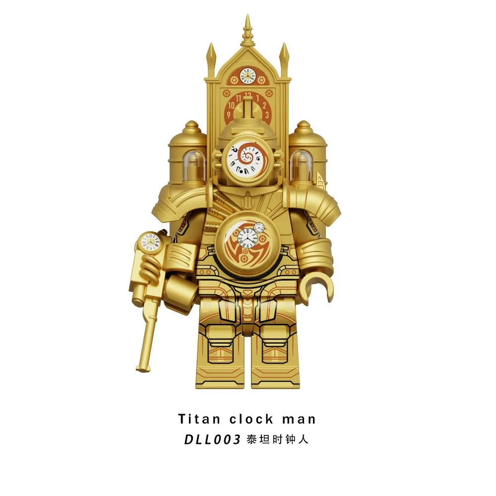 Skibidi Туалет Мини Строительные Блоки Электродриль Человек Титан Часы Босс