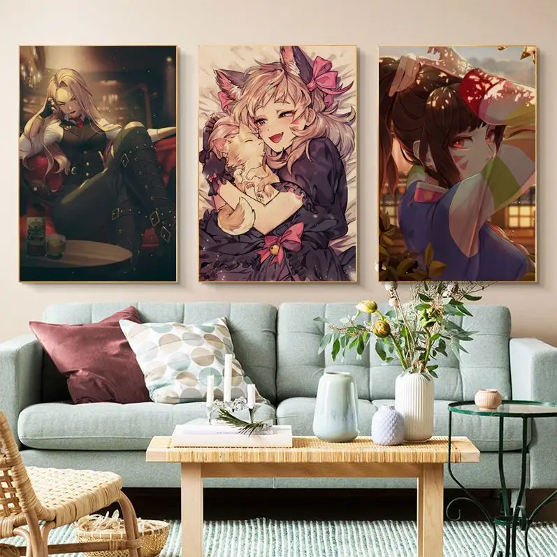 

Overwatch Retro Kraft Paper Poster For Living Room Bar Decoration Wall Decor