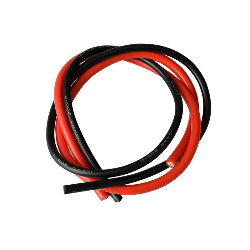

1meter Black +1meter Red Silicone Wire 14AWG 16AWG 18AWG 20AWG 22AWG 24AWG 26AWG Heatproof Soft Silicone Silica Gel Wire Cable