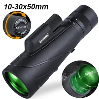 10 30x50 zoom monocular high waterproof telescope fit adults for hiking hunting camping bird watching best gifts for men women
