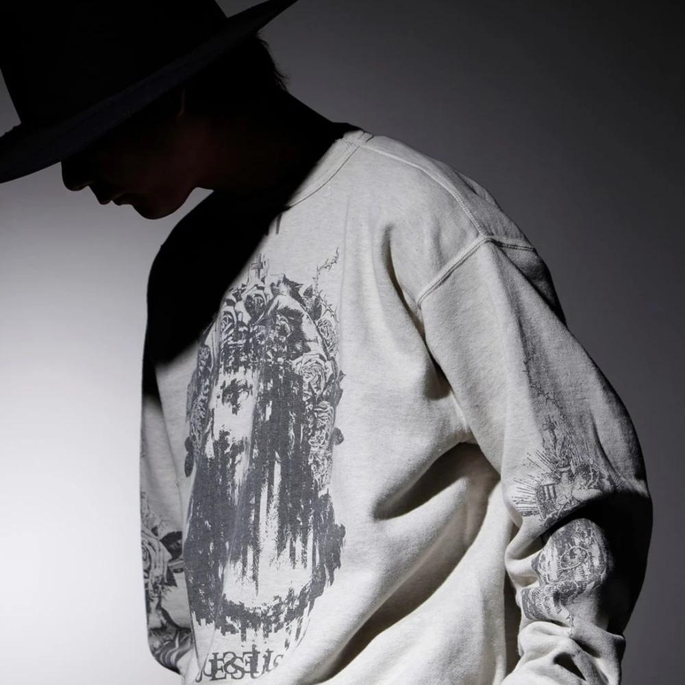 Модный пуловер Yao с изображением святого Майкла и граффити роскошный Женский