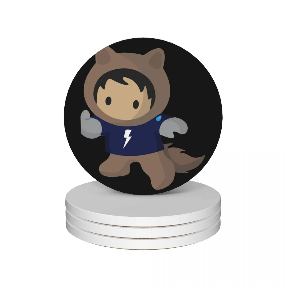 Кто любит музыку и Salesforce Best Dad In Wesome Move керамические подставки (набор из 4)