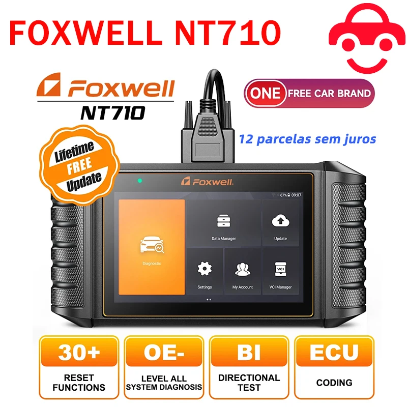 Автомобильные диагностические инструменты FOXWELL NT710 OBD2 все системы