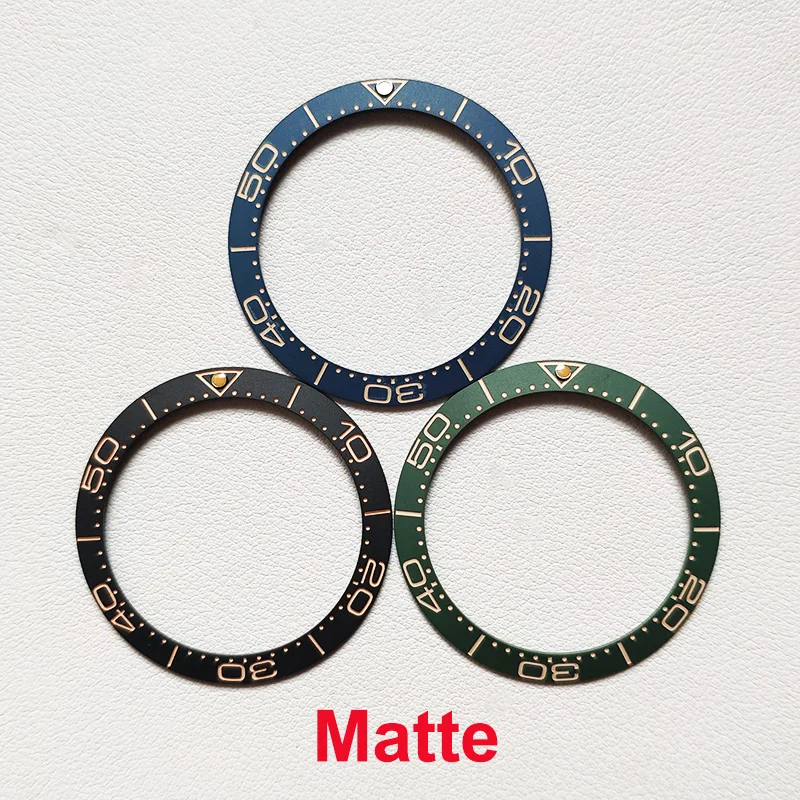 Ceramic Watch Bezels Inserts Ring 38mm Fits OMG Logo Sea Watches master Men Face Replacement Accessories Parts Repair Tools Case