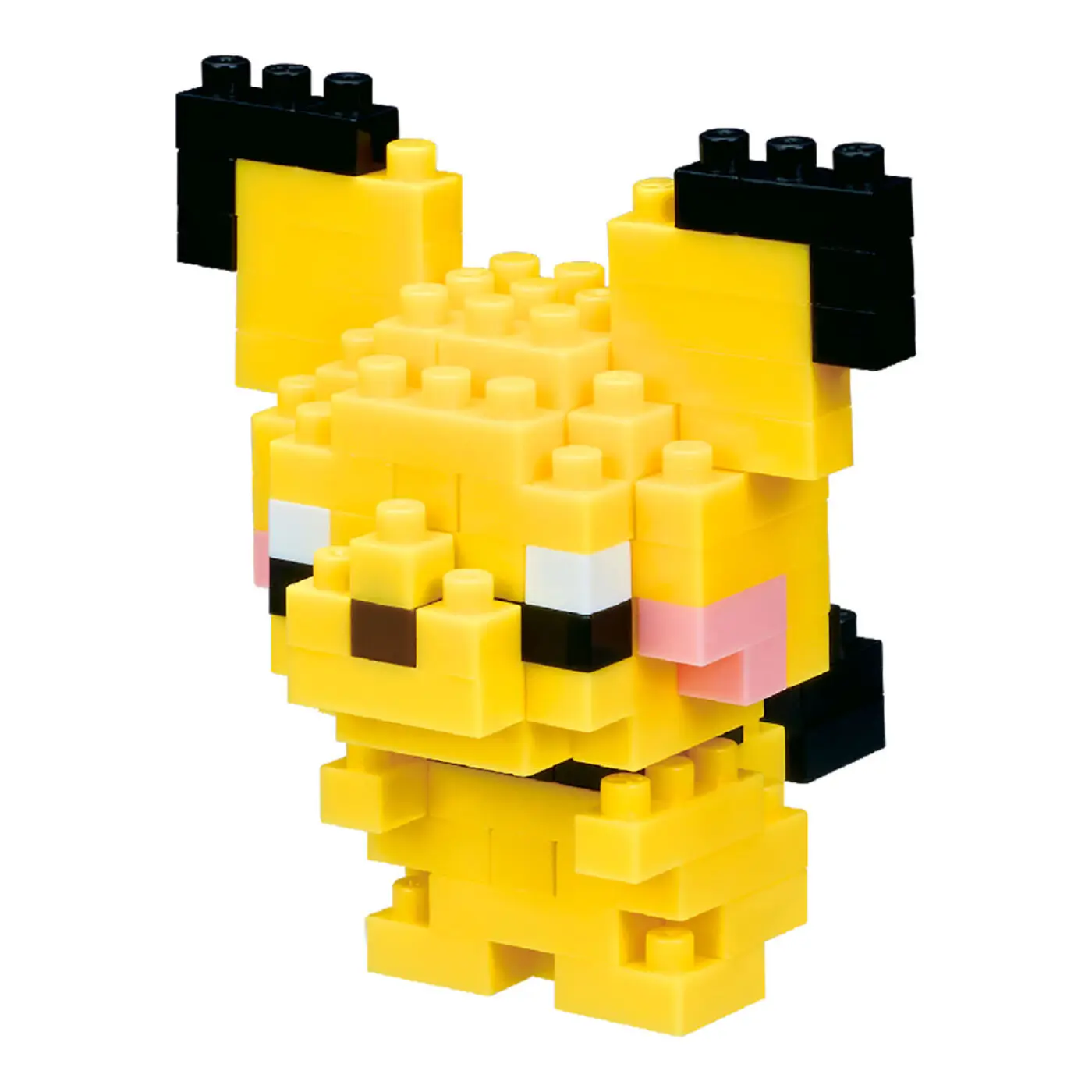 Фото Оригинальные микро-блоки Nanoblock Pokemon Pichu, 3D-пазл, мини-блоки, модель для демонстрации, милый коллекционный подарок №5