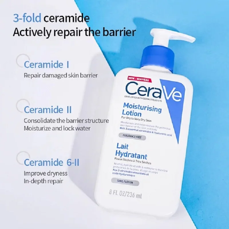 

Original Cerave Moisturising Lotion For Dry to Very Dry Skin Nourishing Face and Body 24 Hours Long-Lasting Moisturizing Cream