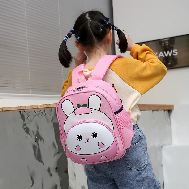 Children Cute Fashion Schoolbags Cartoon Girls Unicorn Boys Dinosaur Backpacks 2023 New Girl Sweet Rabbit Kindergarten Backpack