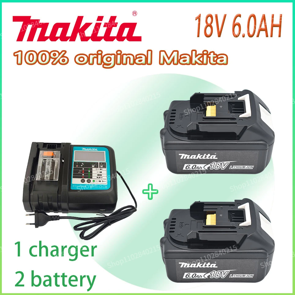 

Makita 100% original 18V Makita 6000mAh lithium-ion rechargeable power tool 18V replacement battery BL1860 BL1830 BL1850 BL1860B