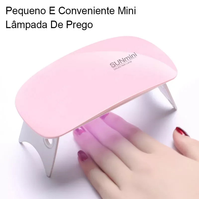 

NEW IN Sunmini 6W Nail Lamp LED LightIce Lamp For Drying Gel Mini Portable Nail Dryer nails USB Cable Home Use Gel Nail Art Tool