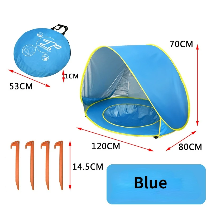 Baby Beach Tent Portable Shade Pool UV Protection Sun Shelter for Infant Outdoor Child Swimming Game Play House Toys | Игрушки и хобби