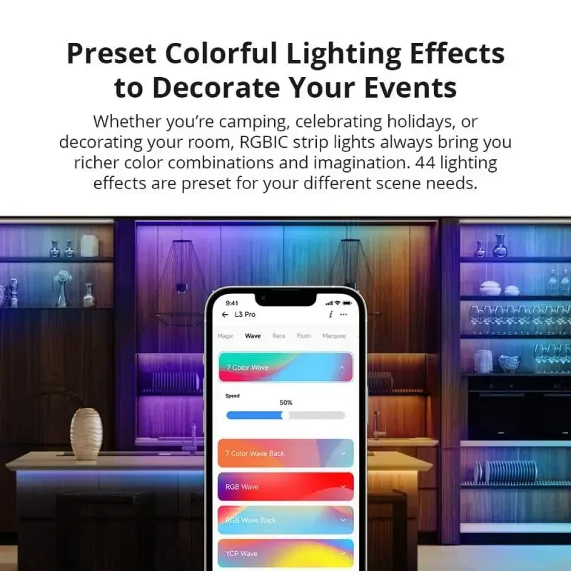 SONOFF L3 Pro 5M Wi-Fi Smart LED Strip Light Гибкая RGB Декоративная светодиодная лампа Управление
