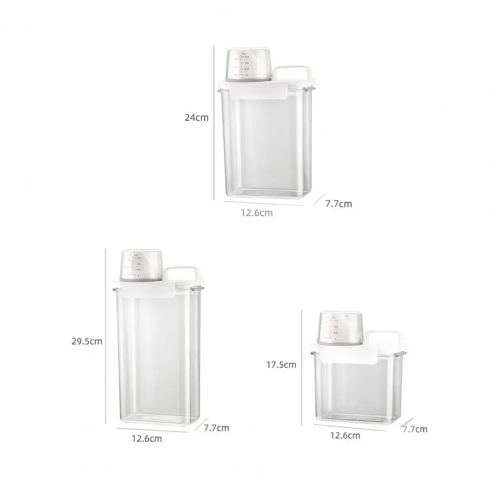 

Laundry Powder Box Large Capacity Laundry Powder Case Space Saving Household Laundromat Laundry Powder Container Storing