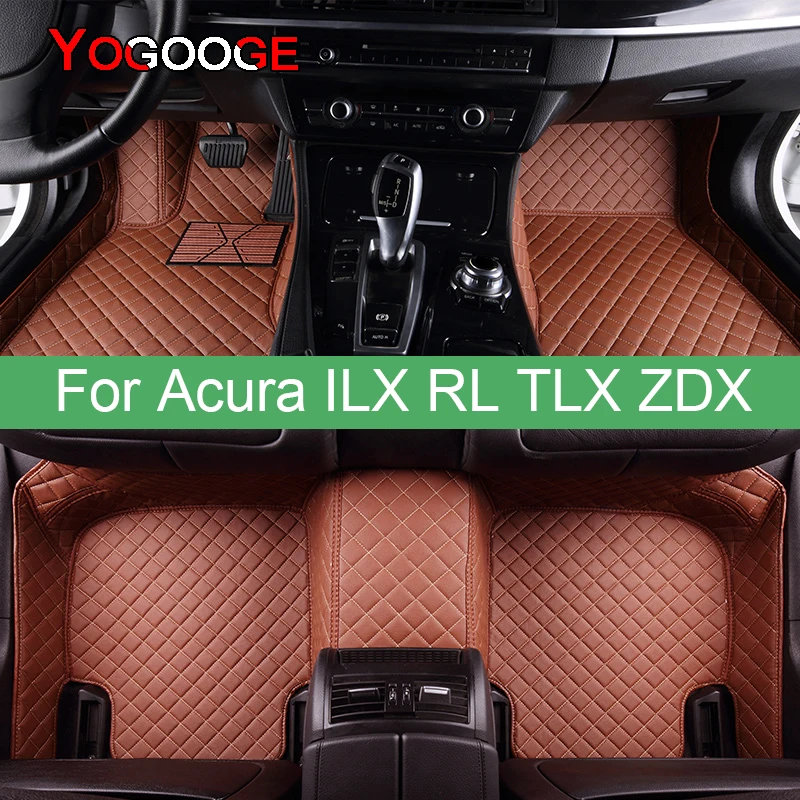 

YOGOOGE Car Floor Mats For Acura ILX RL TLX ZDX Foot Coche Accessories Auto Carpets