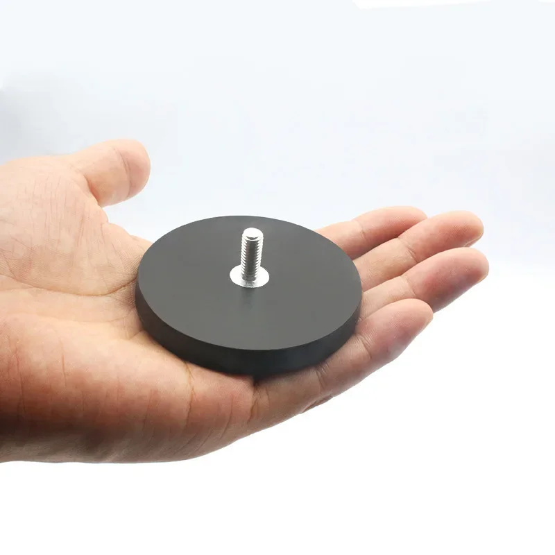 2 шт. сильное магнитное крепление круглая основа с резиновым покрытием D66 мм