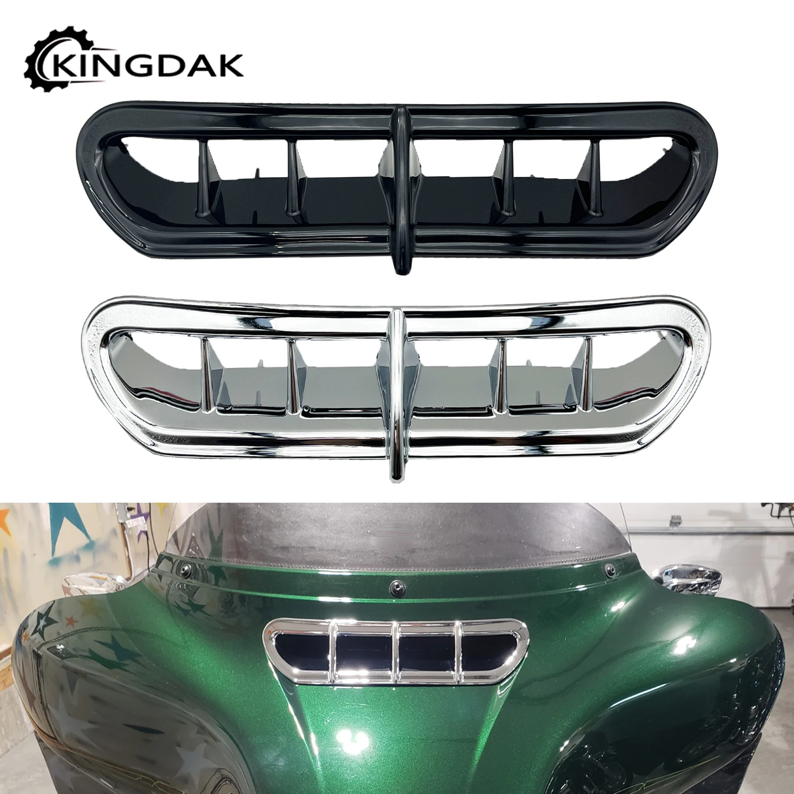 

Пластиковый передний обтекатель вентиляционного обтекателя мотоцикла для Harley Touring Electra Glide Limited Ultra Classic Street Glide 2014-2023