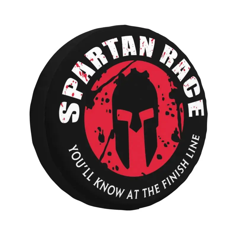 

Spartan Race Sparta Spirit Spare Wheel Cover for Mitsubishi Pajero 4x4 RV Custom Tire Protector 14" 15" 16" 17" Inch