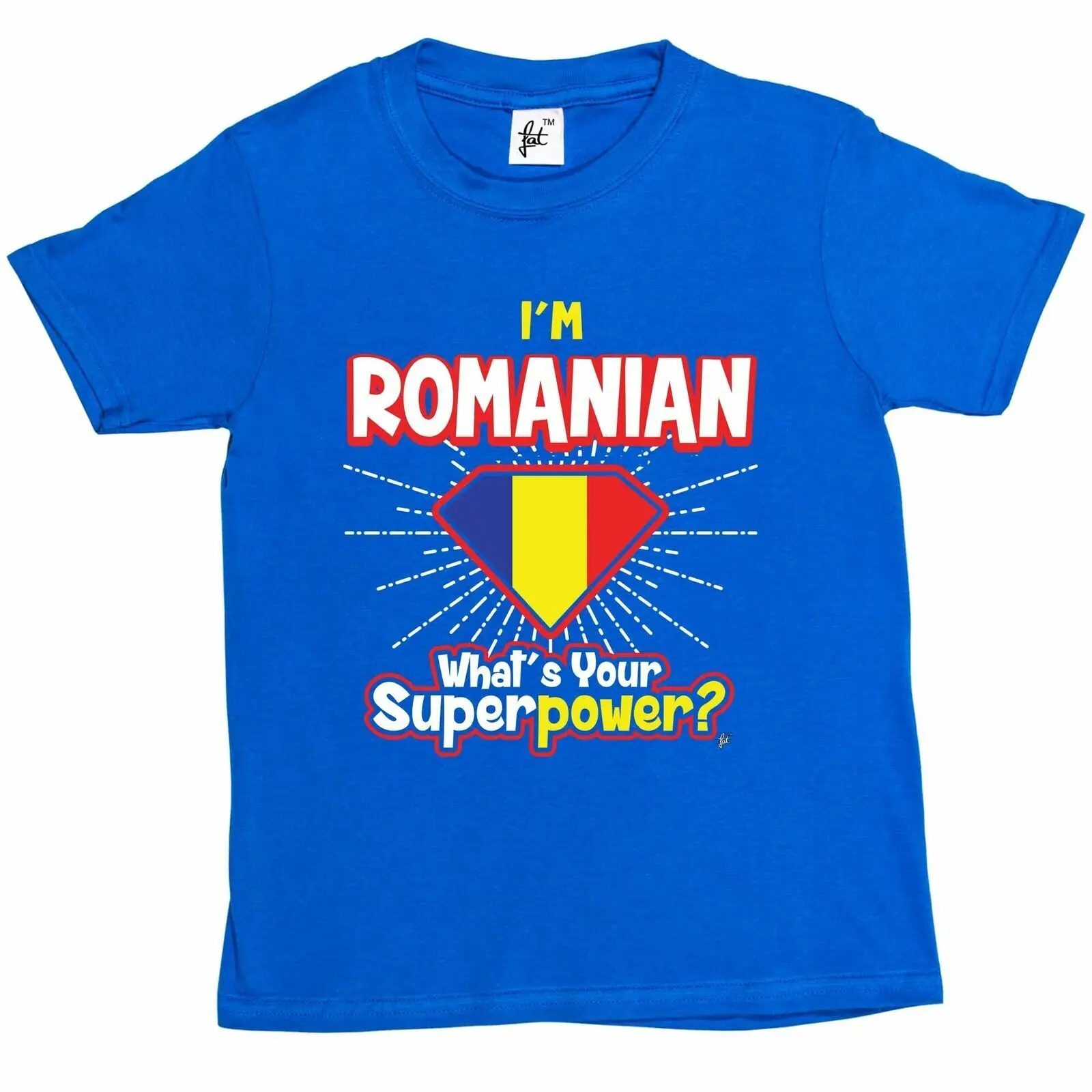 Я румынский какая у вас суперсила Детская футболка для мальчиков и девочек с