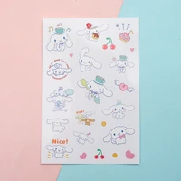 kawaii sanrios cinnamoroll anime sticker cartoon colorful doodle waterproof stickers cute car luggage helmet decorative toys