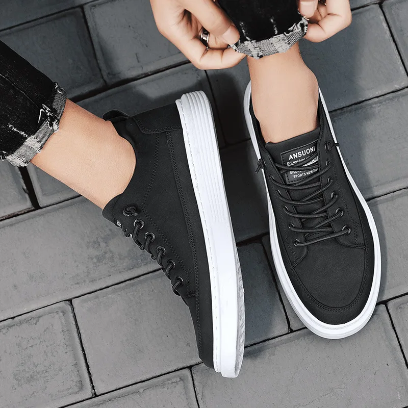 

Men's Breathable Comfortable Casual Shoes Solid Color Versatile Fashion Mens Sneakers Outdoor Lightweight Elastic Men Sneakers