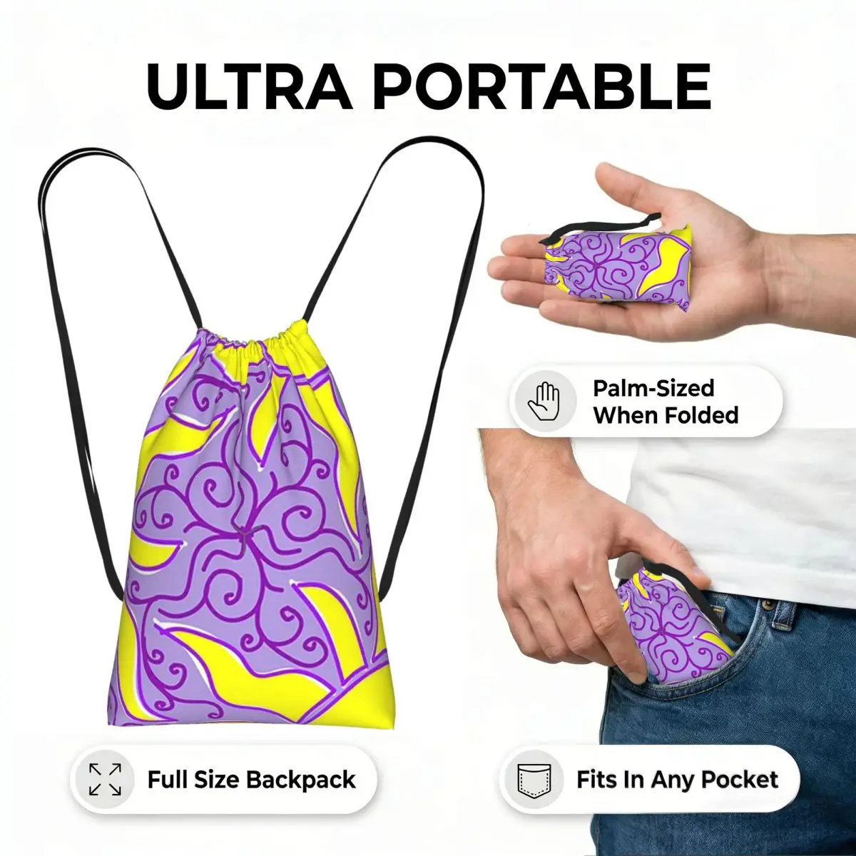 Рюкзаки Rapunzel Sun Lantern, модные сумки на шнурке с карманами для мелочей, сумки для книг, сумки для путешествий, студенческие сумки (art.: 3920d9ee8d0c4) - 3920d9ee8d0c4