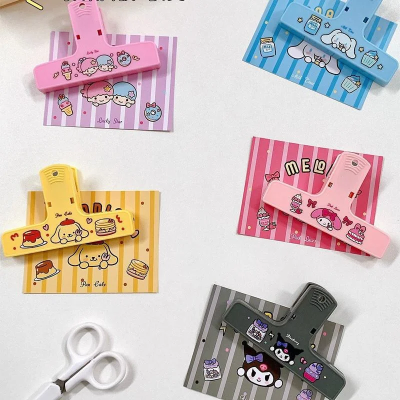 

Cartoon Sanrio Ticket Holder Handheld Account Information Memo Holder Hello Kitty Stationery Sorting and Sorting Snack Holder