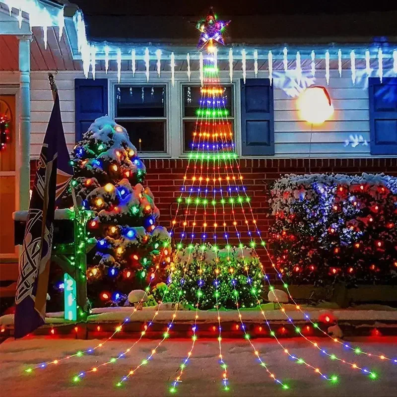 Дорожная повседневная каска Noël degradée с Topper Star декор dɺrbre de pour la maison нуvel an 2024 2025