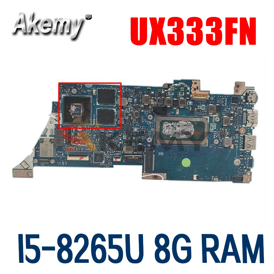 

Материнская плата для ноутбука UX333FN с процессором I5-8265U 8 ГБ ОЗУ V2G для ASUS ZenBook 13 UX333F UX333 U3300F материнская плата Laotop