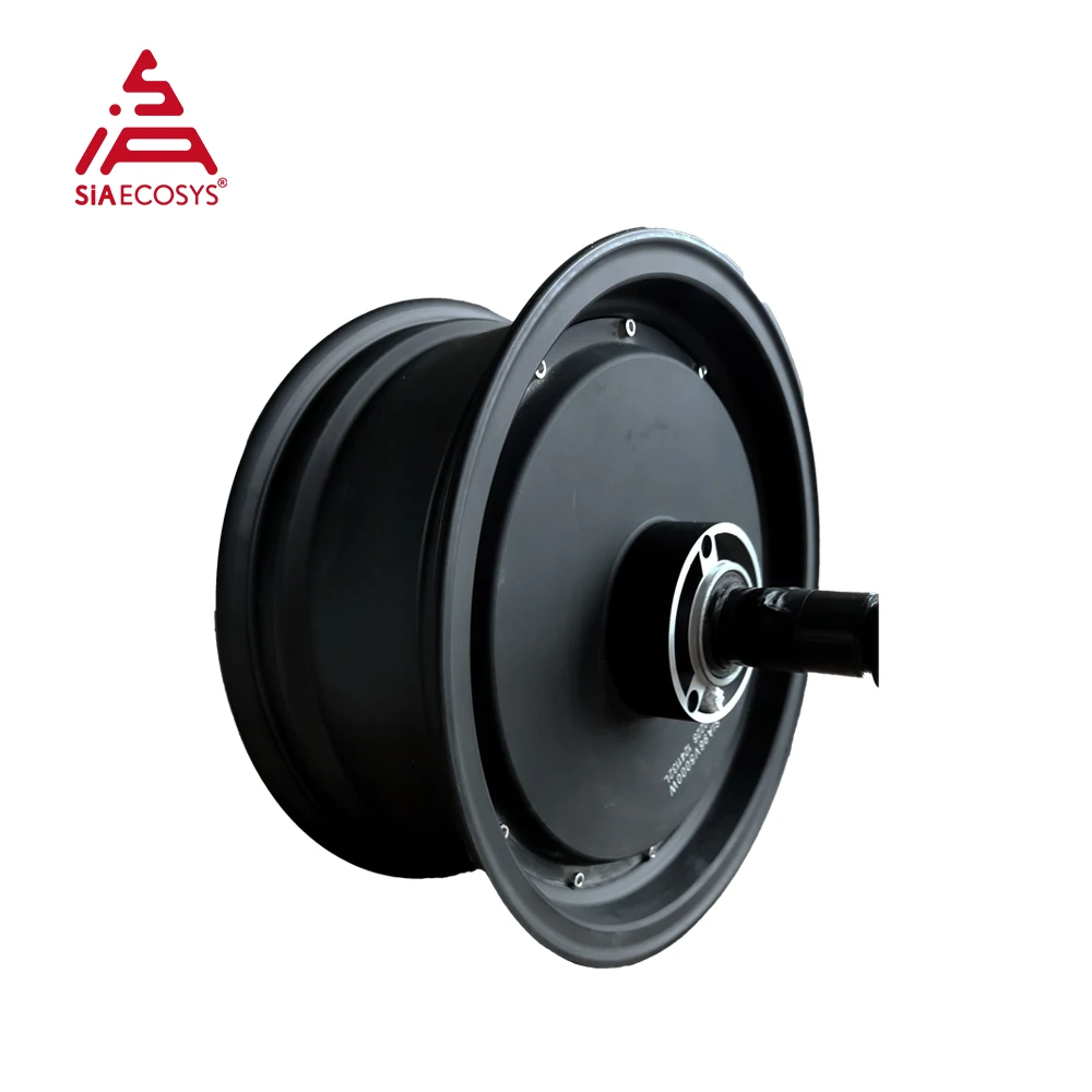 Фото QS MOTOR 12-дюймовый 5000 Вт 72 В 90 км/ч двойной ступица колеса комплект для переоборудования электромобиля новый сорт для электромобилей ATV мотоцикл двигатель №3