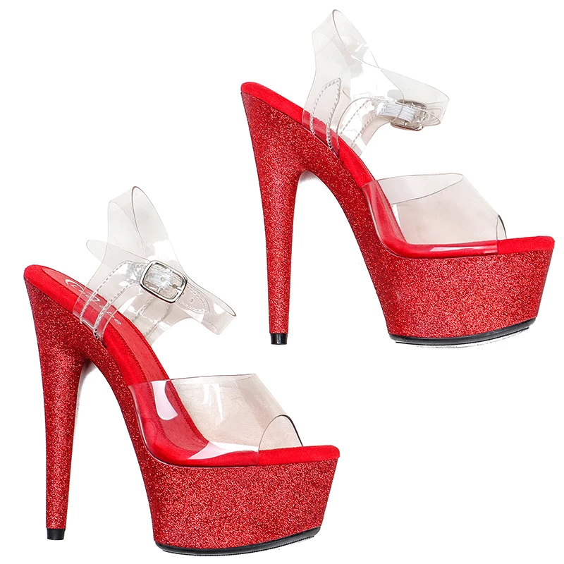 Leecabe 6Inch/15cm lady  Platform Party Sexy Clubbing Exotic Pole Dancing Dancer High Heels Sandals