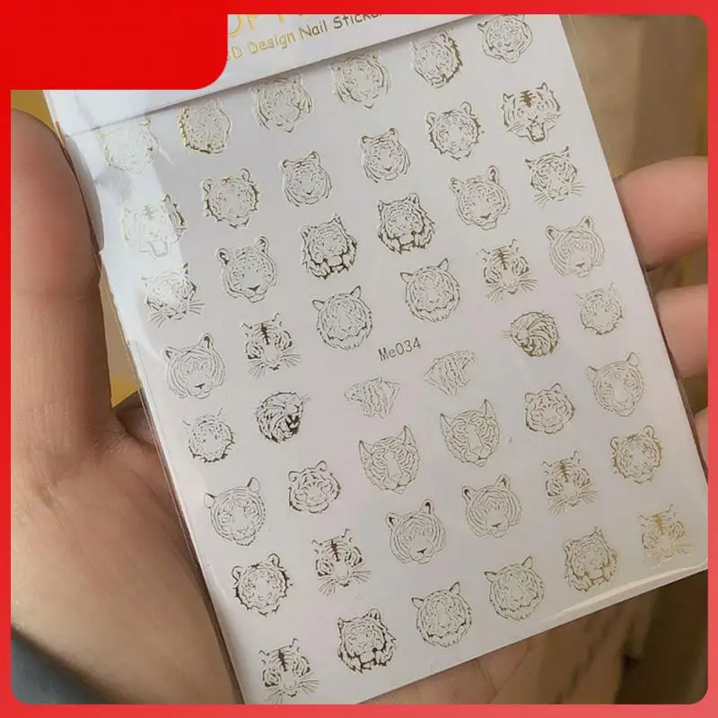 

1 шт., наклейки для ногтей «Тигр»