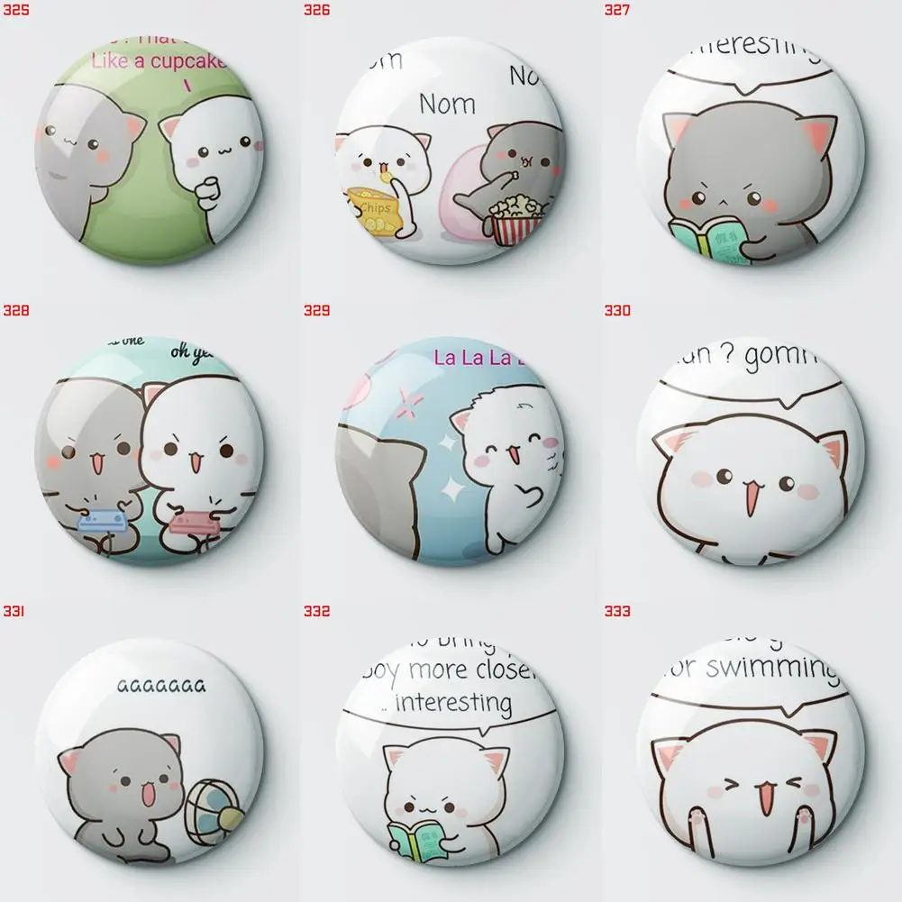 

Персик и Гома 325 333 броши на пуговицы булавка ювелирный аксессуар индивидуальная брошь модные значки на лацкан