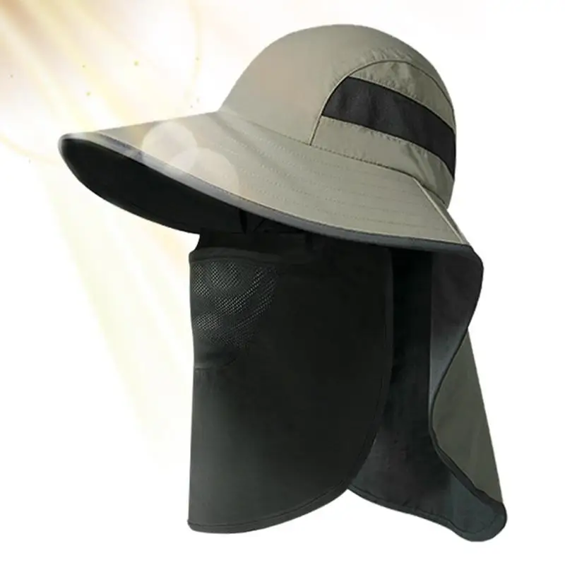 

Hat With Neck Flap Outdoor Hiking Hat Fishing Hat Sun Protection Wide Brim Sun Protection Ishing Hat Breathable UPF50 For