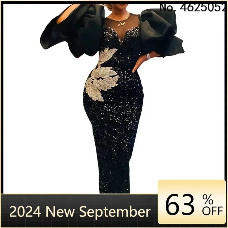 Черные платья макси африканская одежда африканские для женщин мусульманское