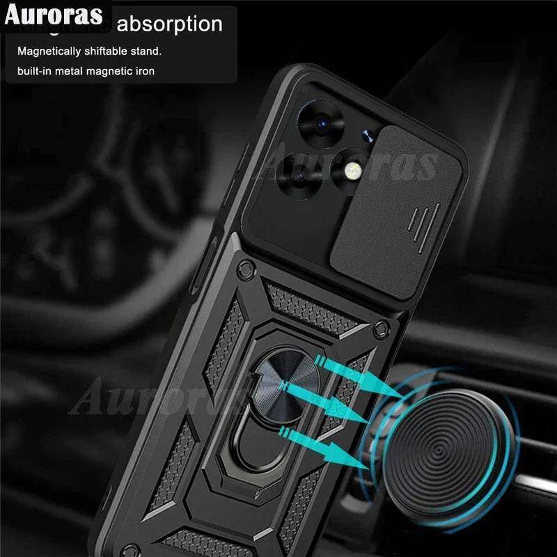 Силиконовый чехол Auroras для Tecno Spark 20 Pro Чехол с фотомагнитным окошком 20C