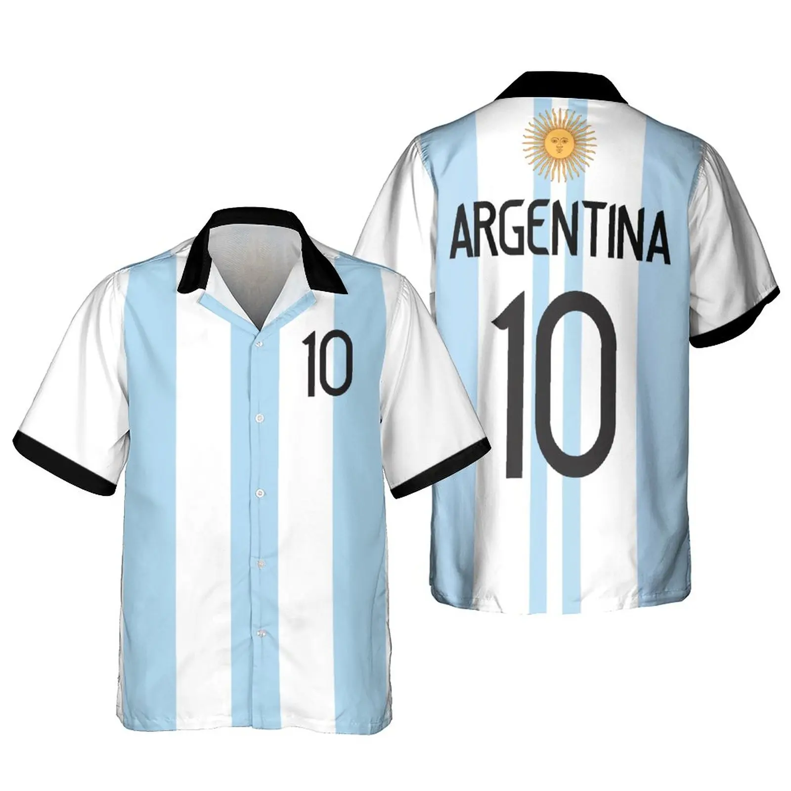 

Jumeast Гавайская пляжная Мужская рубашка с серебристым флагом, классические рубашки с национальным гербом, Мужская свободная футболка большо...