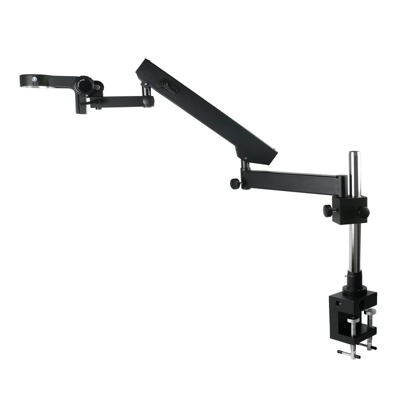 

Adjustable Direction Articulating Arm Pillar Clamp Holder Bracket Microscope Stand 76mm For Lab Stereo Trinocular Microscope