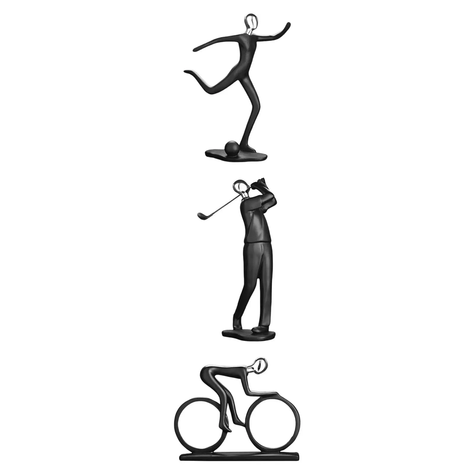 

Керамическая статуя спортсмена, миниатюрная Уникальная современная экшн-статуя, демонстрация для праздника, столешница, центральный элемент комнаты, креативная