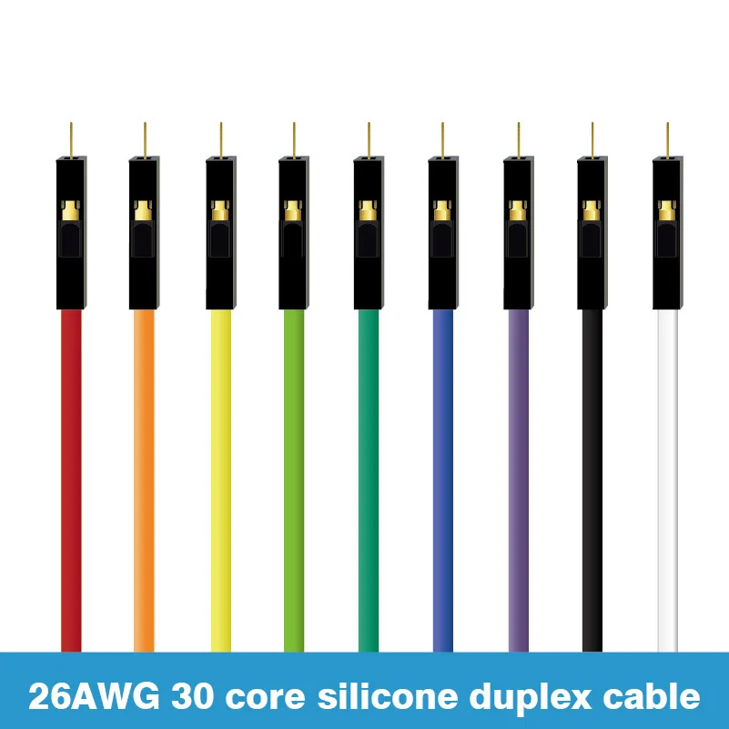 1PIN Dupont Line кабель папа-папа 10 см/20 см/30 см/40 см 2 54 мм 26AWG мягкая перемычка из