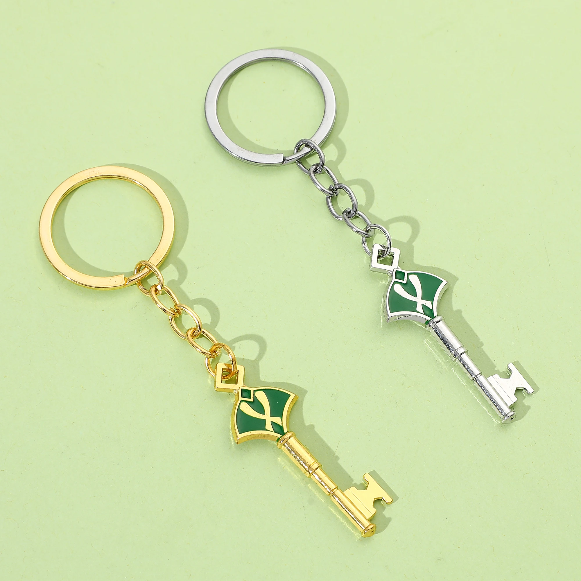 Аниме игра Genshin ударопрочный брелок комната Ключ Эмаль фотоэлемент для рюкзака