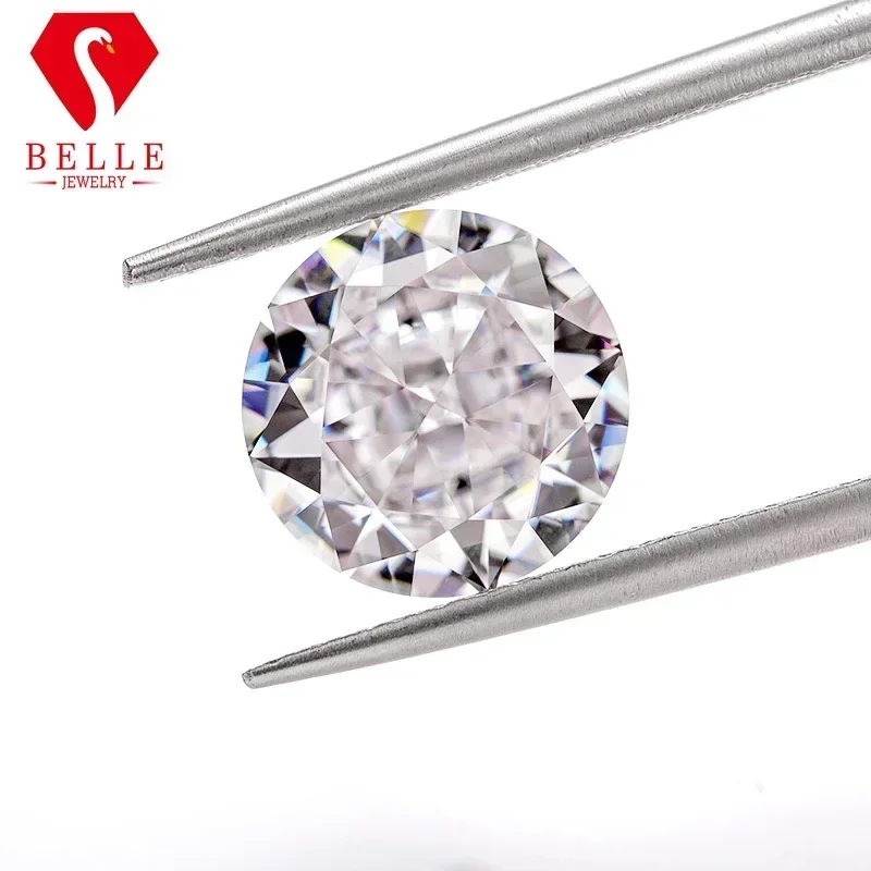 Камни муассанита горячая распродажа дробленый лед круглая огранка цвет D супер