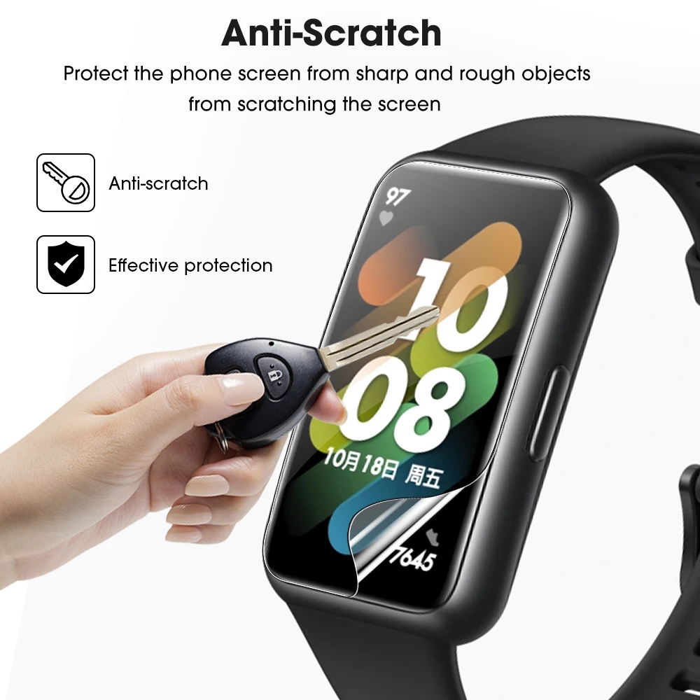 Фото 1-10 шт. мягкая прозрачная пленка для Huawei Band 7 Band7 защита экрана смарт-браслет 1-10 шт. мягкая прозрачная пленка для Huawei Band 7 Band7 защита экрана смарт-браслет
