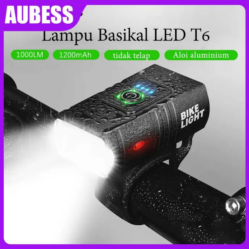 

Bike Bicycle Light USB LED Rechargeable Set Mountain Cycle Front Back Headlight Lamp Flashlight 6Modes Headlight Bike Accessorie
